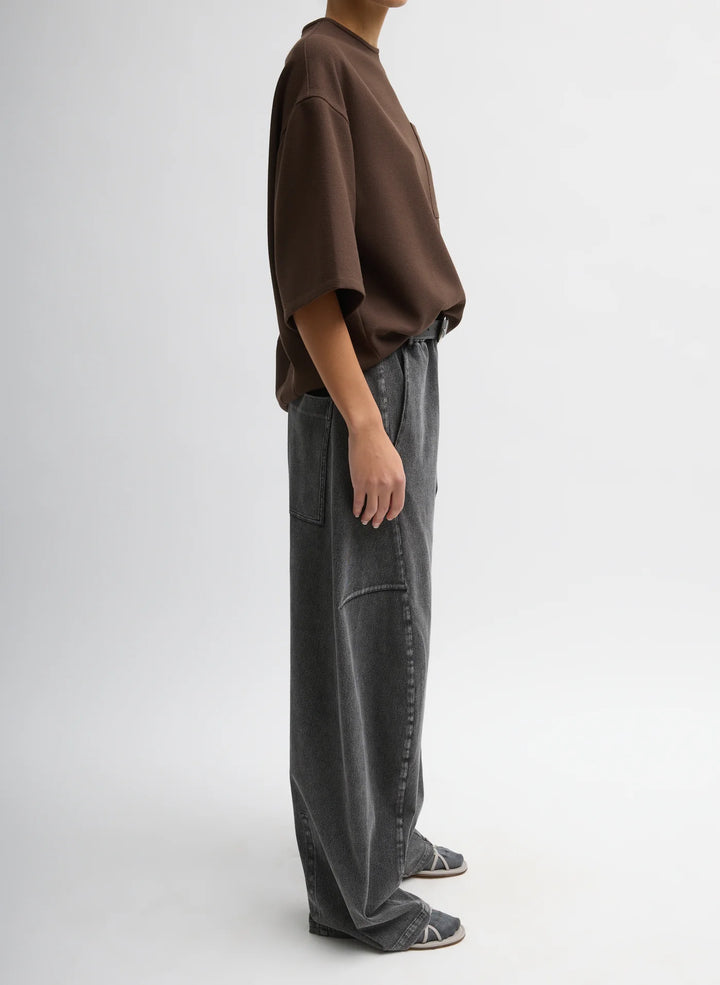 Stretch Denim Knit Winslow Pant - Black