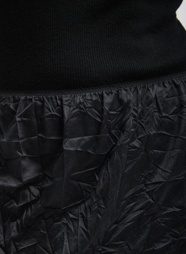 Tech Crush Slip Skirt - Black