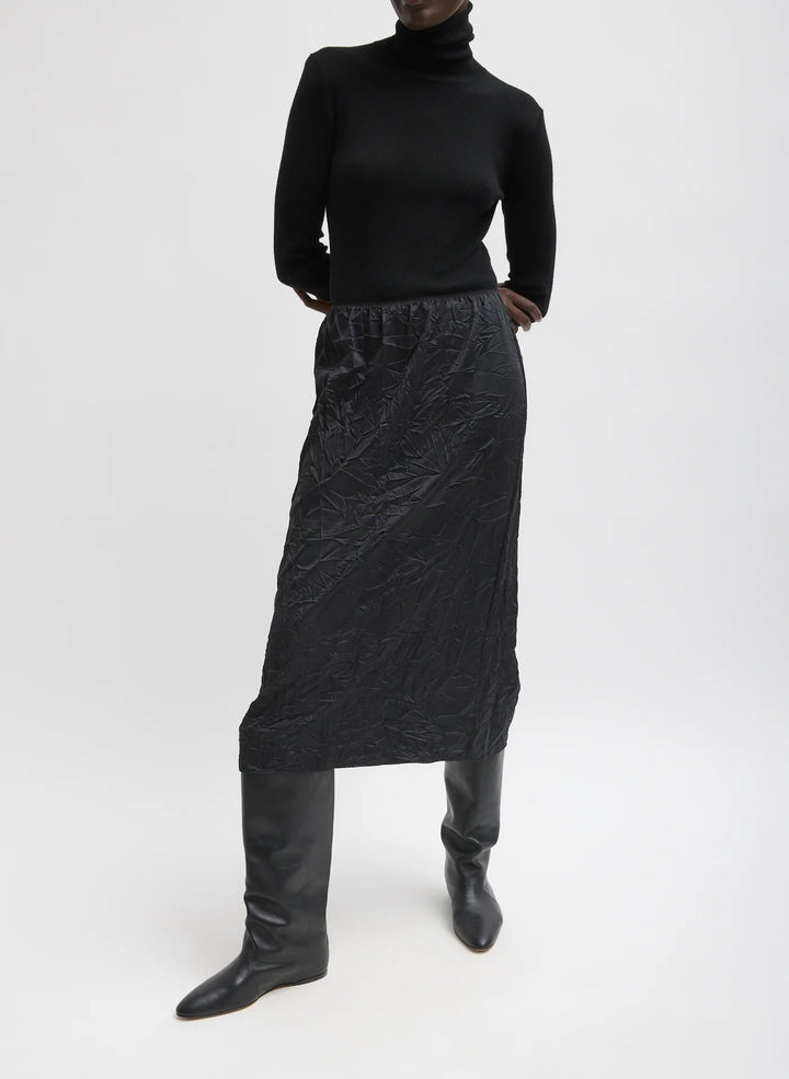 Tech Crush Slip Skirt - Black