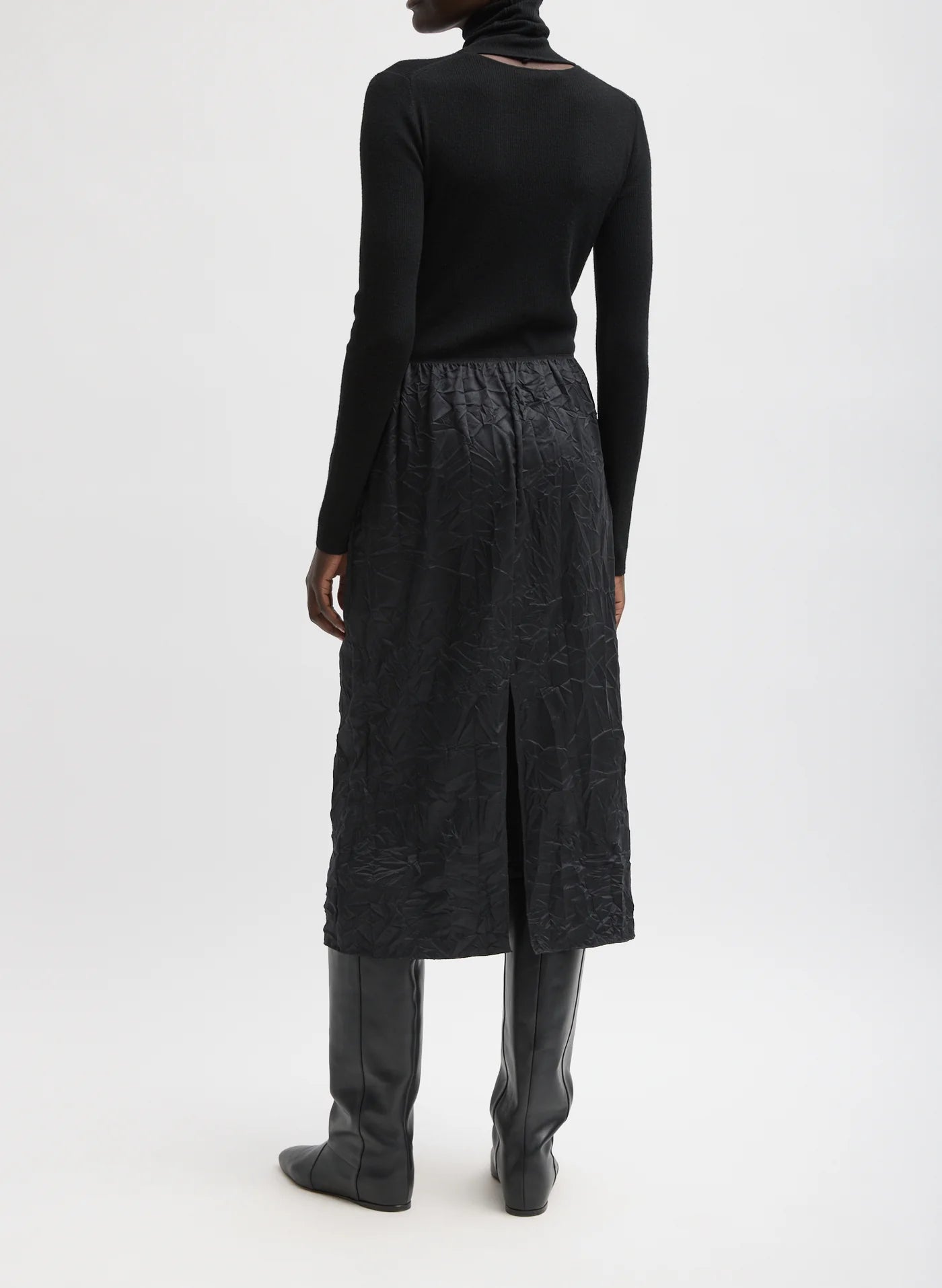 Tech Crush Slip Skirt - Black