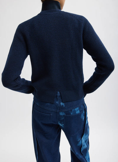 Tie Dye Denim Tuck Jean - Blue Multi