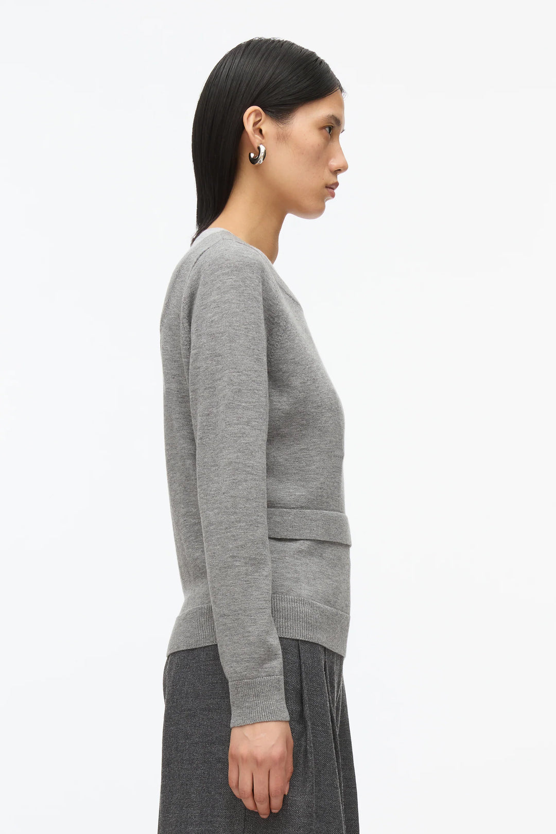Layered Knit Pullover with Keyhole - More Colors Available