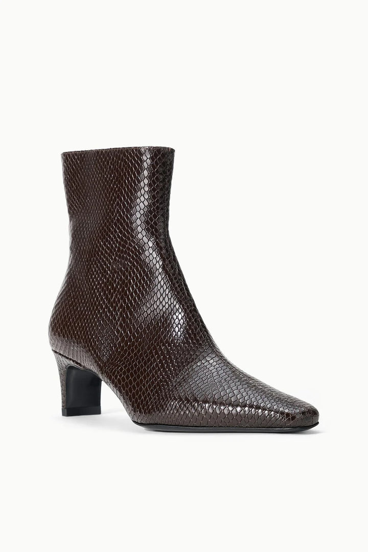 Wally Ankle Boot - Espresso Snakeskin