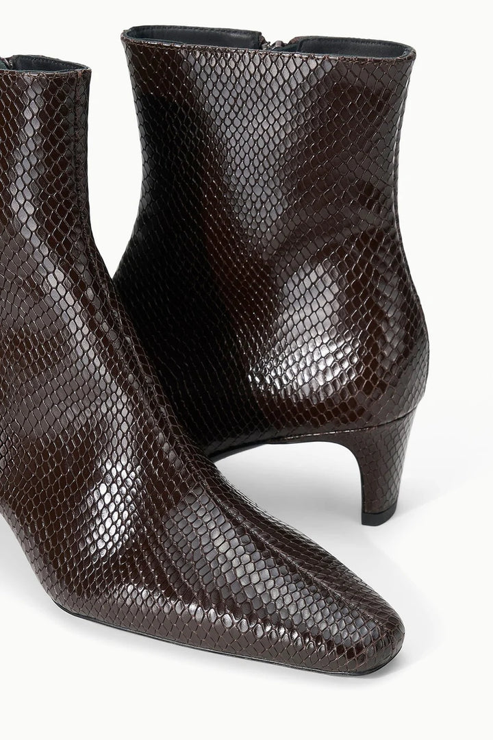 Wally Ankle Boot - Espresso Snakeskin