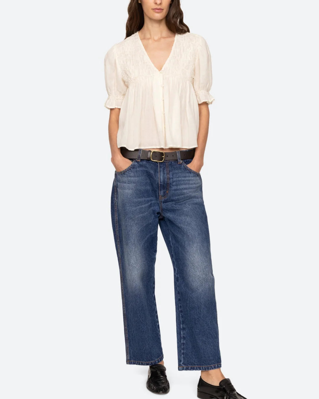 SEA - Imogen Solid Top - Cream