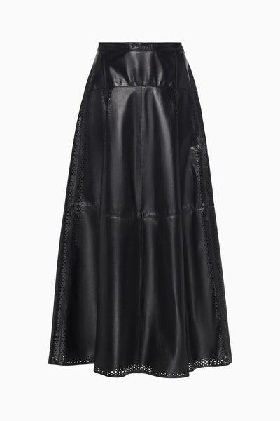 Aninda Leather Midi Skirt - More Colors Available