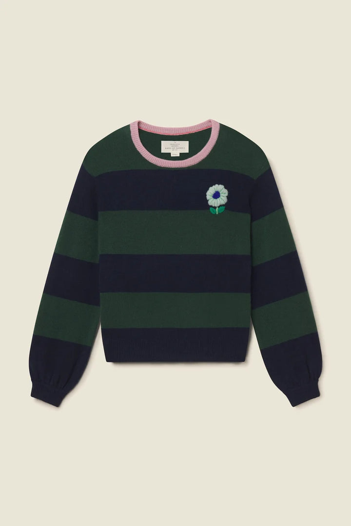 Ryann Sweater - Navy/Green