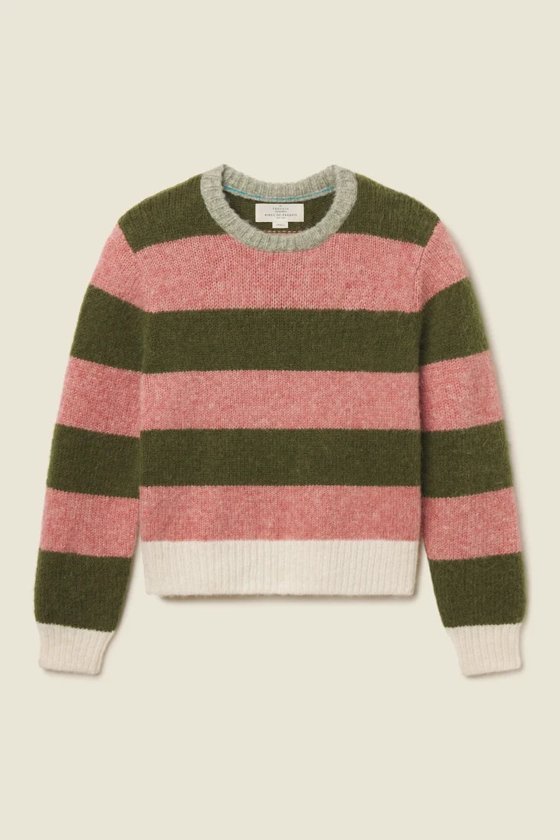 Cleo Sweater - Pink Stripe