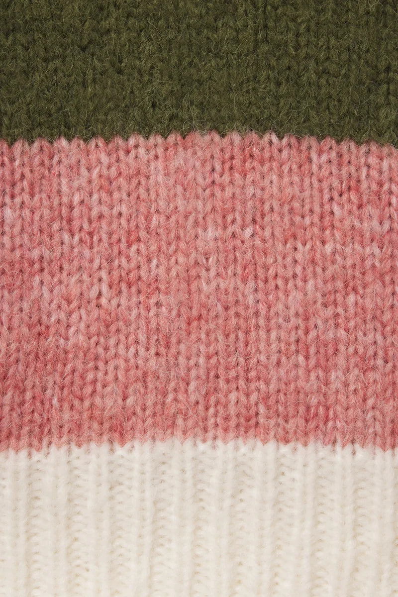 Cleo Sweater - Pink Stripe