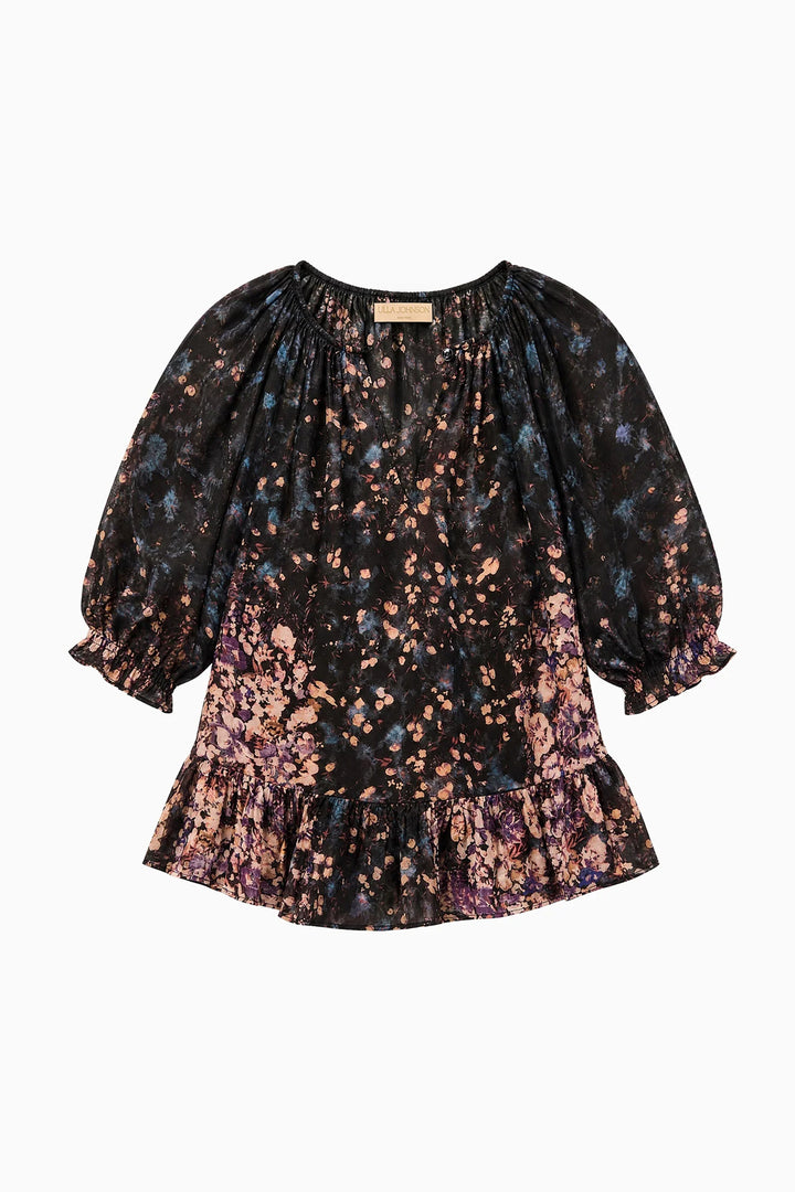 Elise Silk Blouse - Black Multi