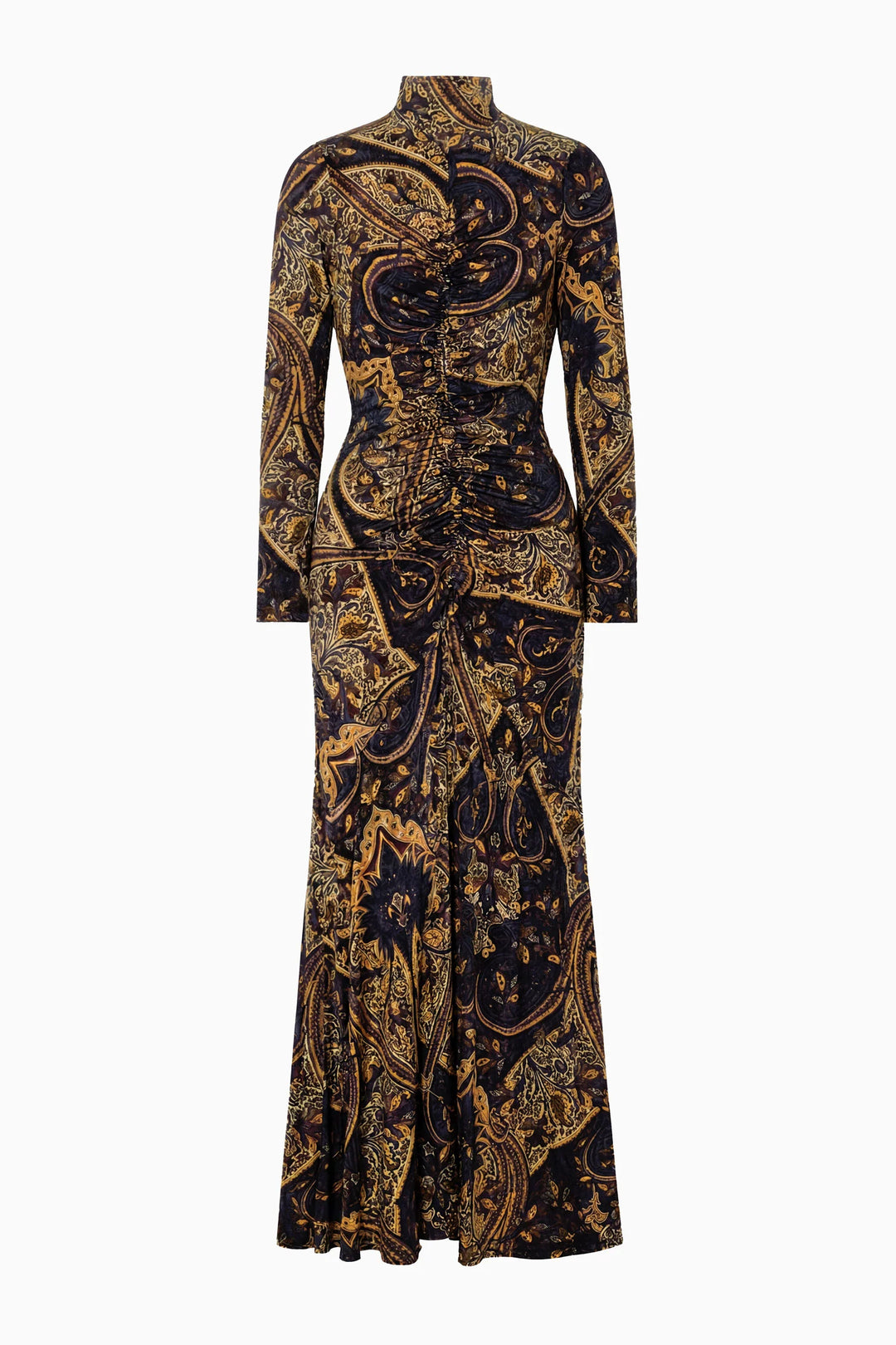 Ida Long Sleeve Jersey Dress - Black Multi