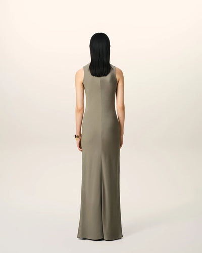 Beige Long Straight Dress - Ash