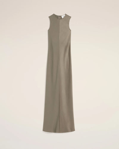 Beige Long Straight Dress - Ash