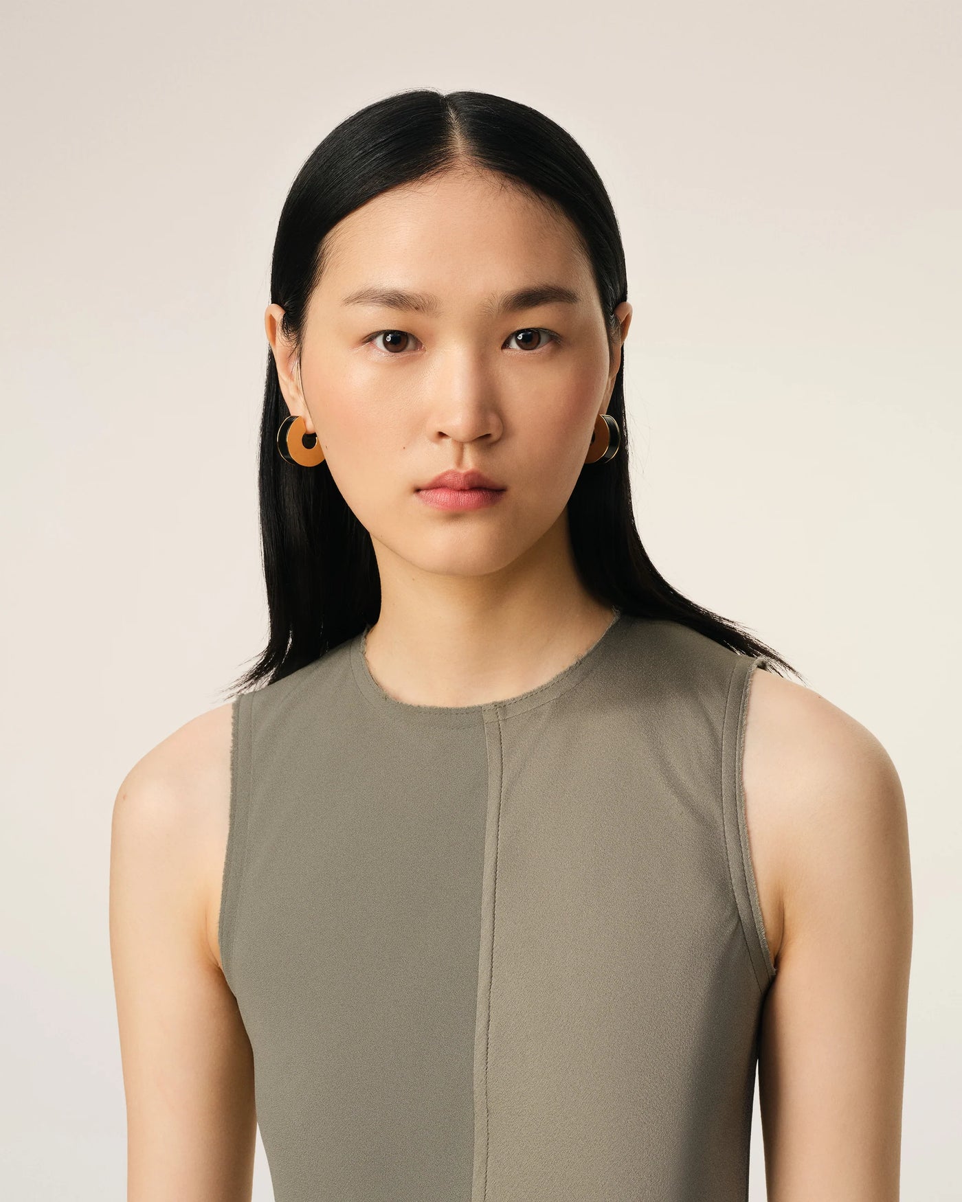 Beige Long Straight Dress - Ash
