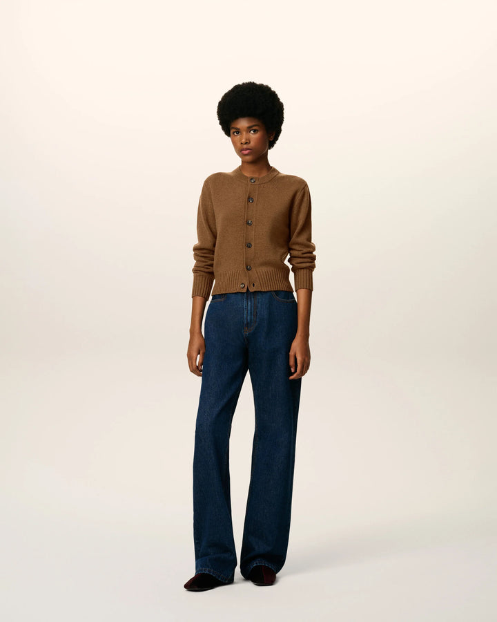 Cashmere Ami De Coeur Cardigan - Hazelnut