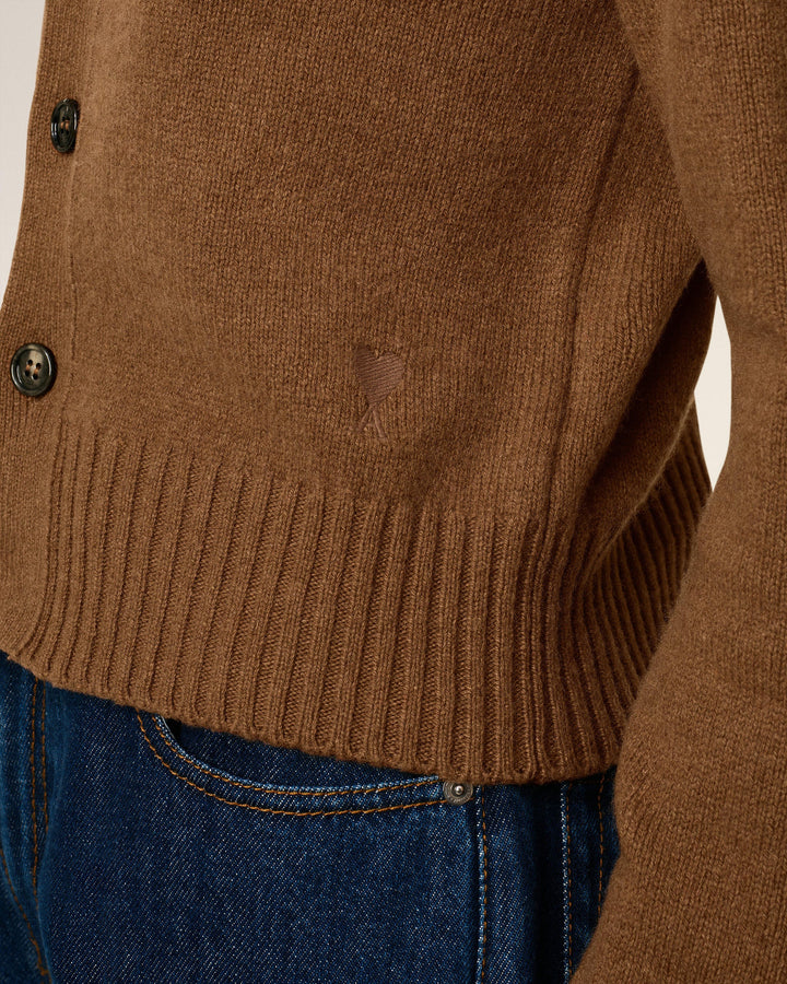 Cashmere Ami De Coeur Cardigan - Hazelnut