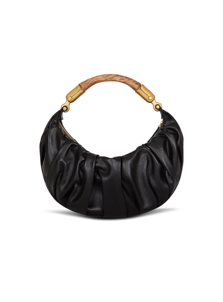 Medium Ebene bag in calfskin leather - Black