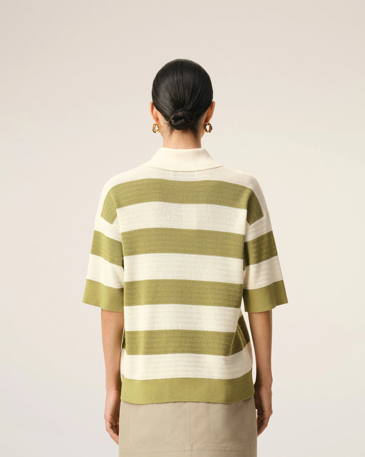 Short Sleeve Polo - Green Multi