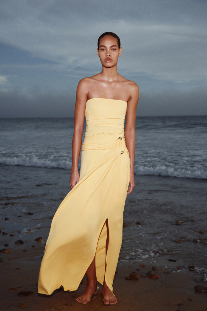 Emma Bustier Gown - Bright Yellow