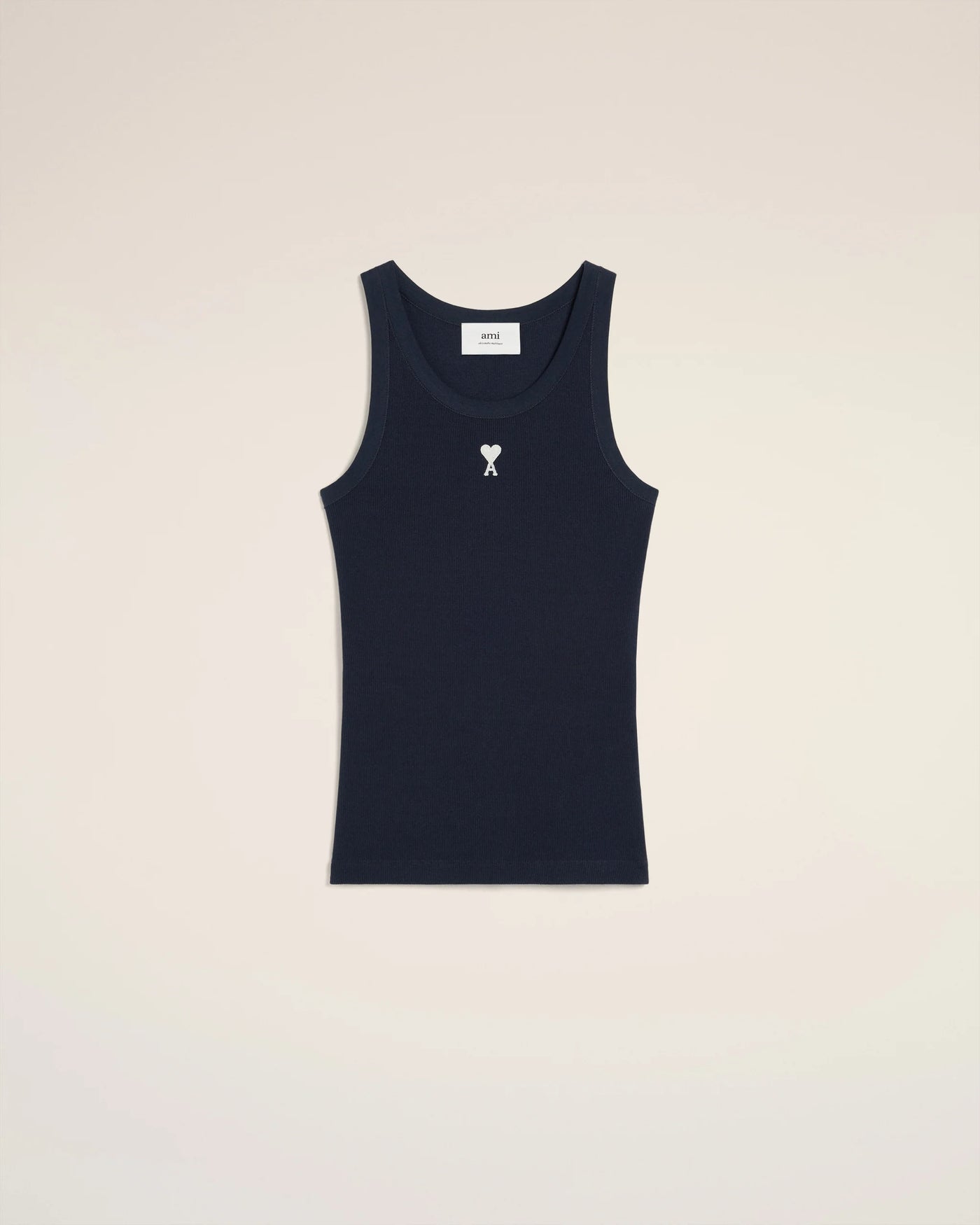 Cotton Rib Ami de Coeur Tanktop - Night Blue