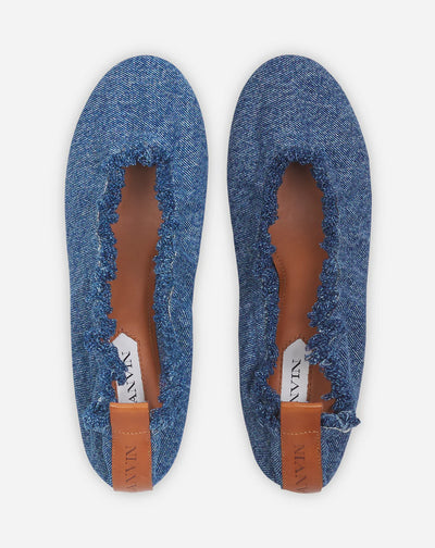 THE BALLERINA FLAT - DENIM