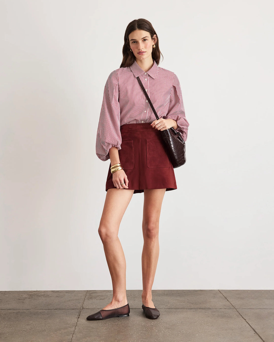 Fran Skirt - Dark Garnet
