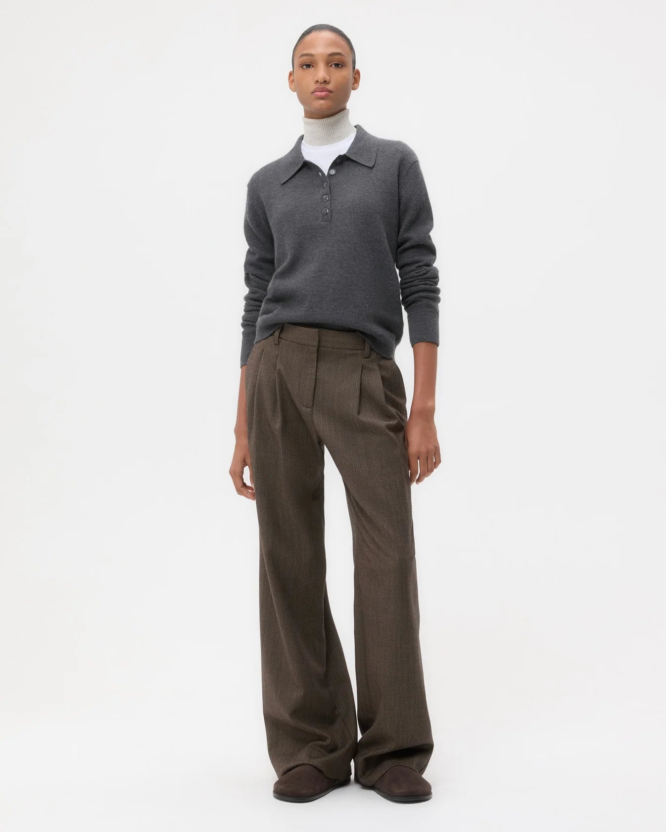JORDEN Cashmere POLO - Charcoal