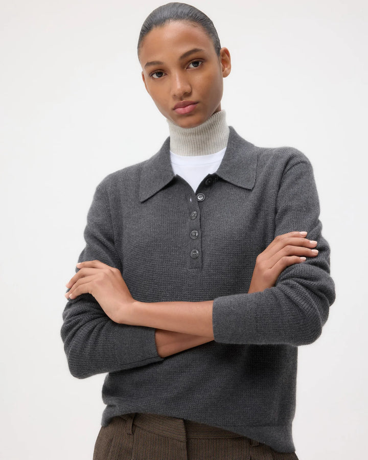 JORDEN Cashmere POLO - Charcoal