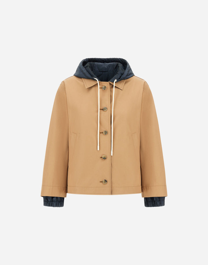 REVERSIBLE JACKET IN DEAN - Navy/Camel