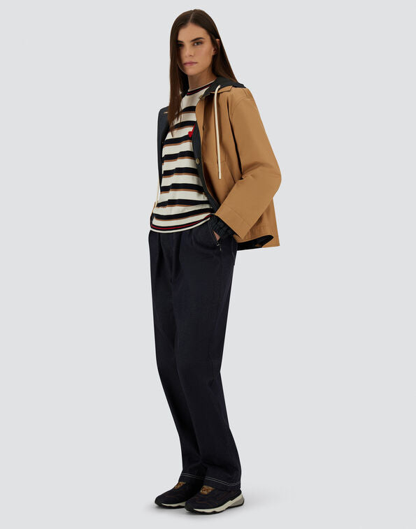 REVERSIBLE JACKET IN DEAN - Navy/Camel