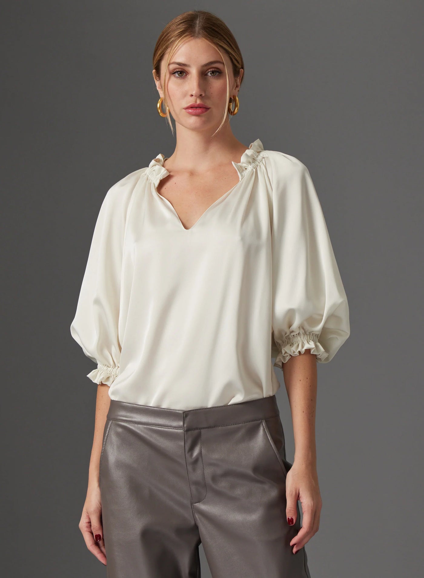 Ellie Blouse - Winter White