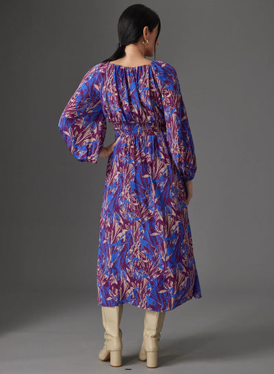 Lauren Dress - Graffiti Floral Print