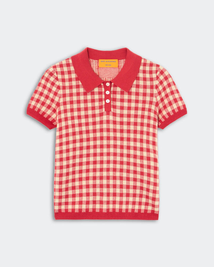 Gingham Shrunken Polo - More Colors Available