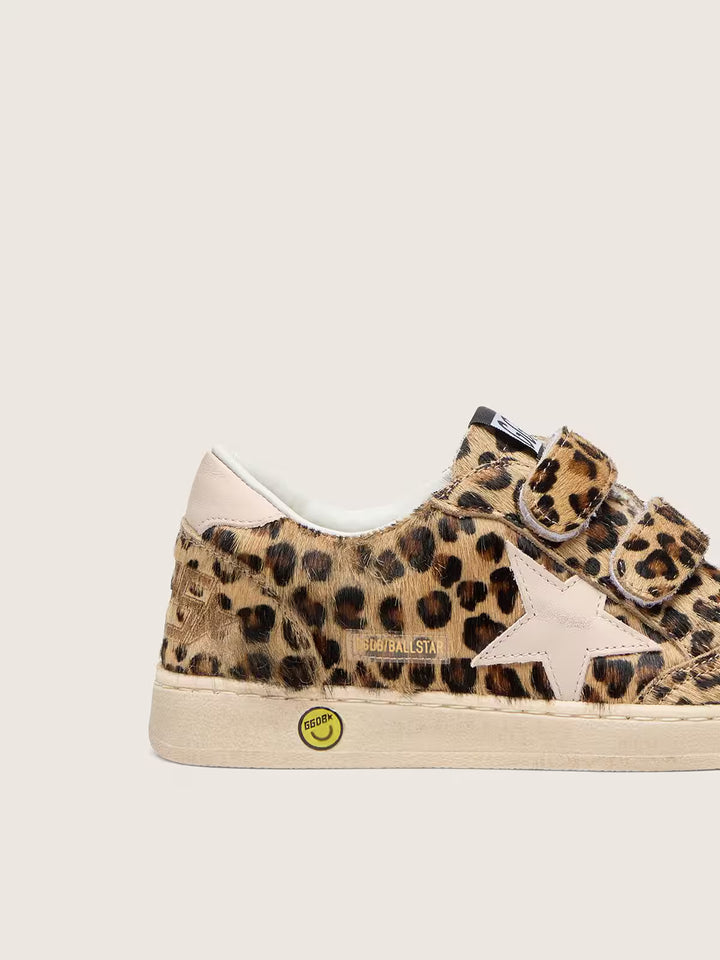 Ball Star in leopard-print pony skin