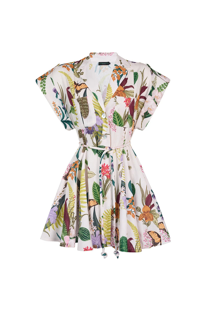 Guayaba Mini Dress - White Multi