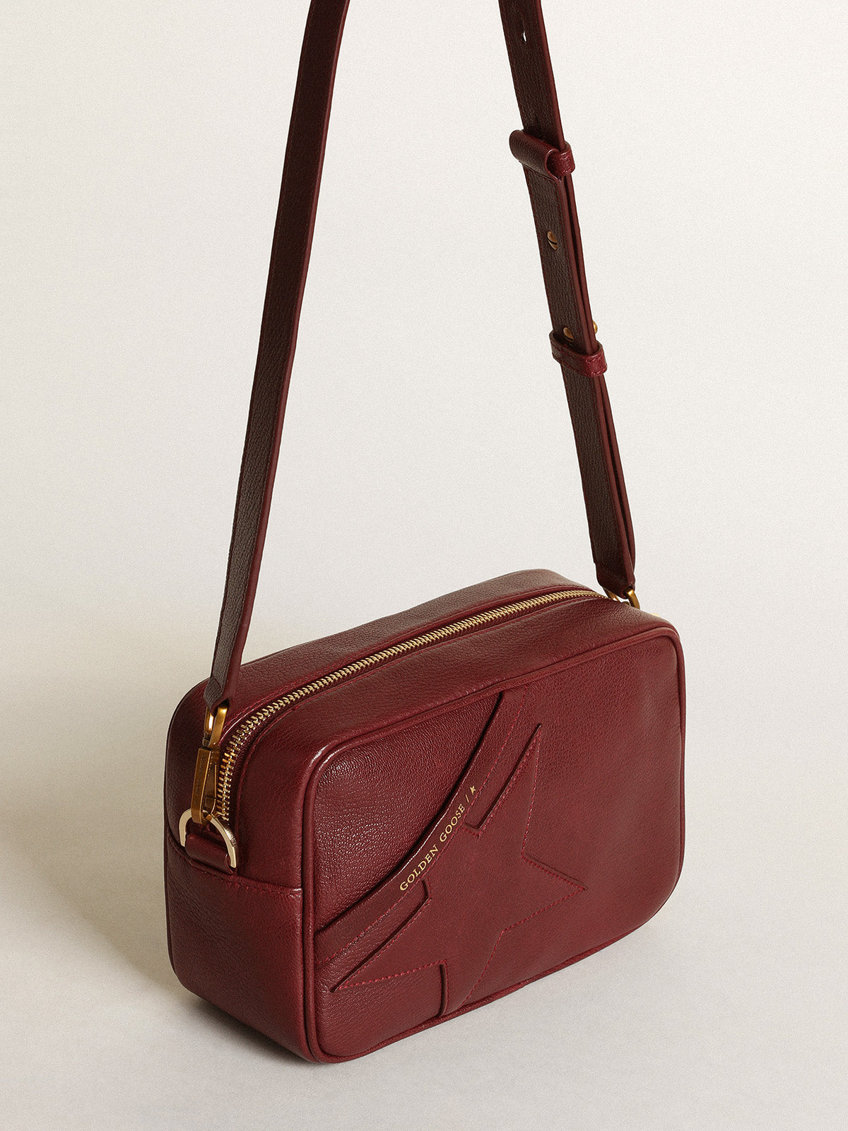 Star Bag in Burgundy Leather