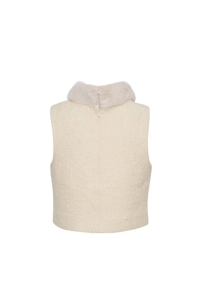 Gina Top - Cloud Tweed