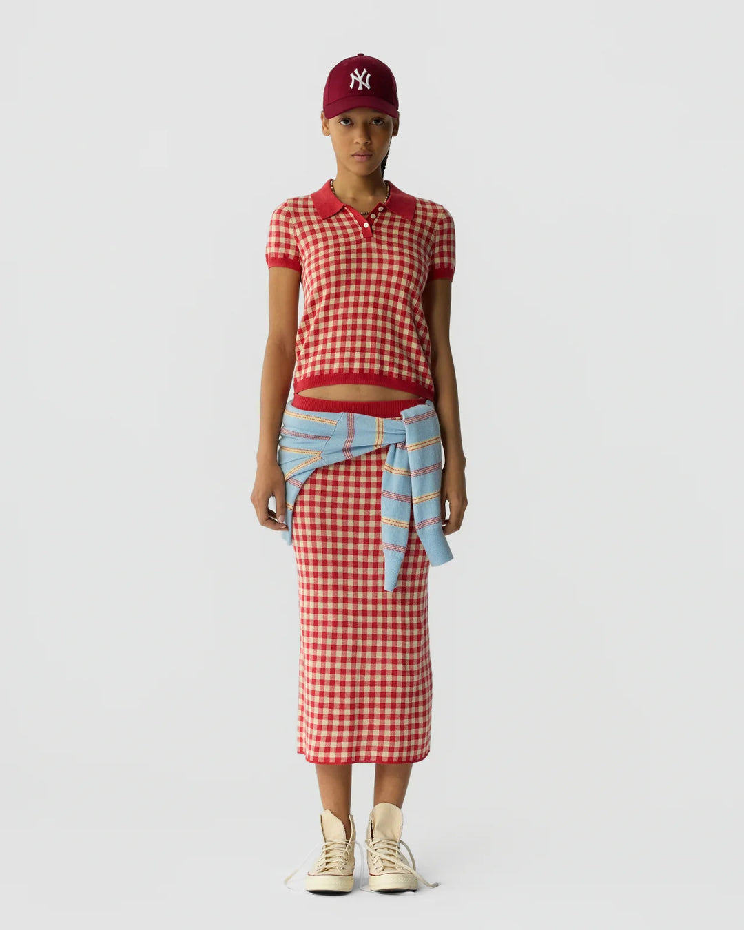 Gingham Shrunken Polo - More Colors Available