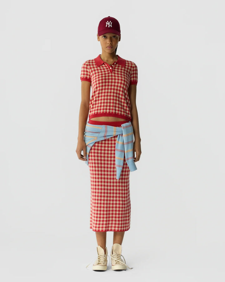 Gingham Shrunken Polo - More Colors Available