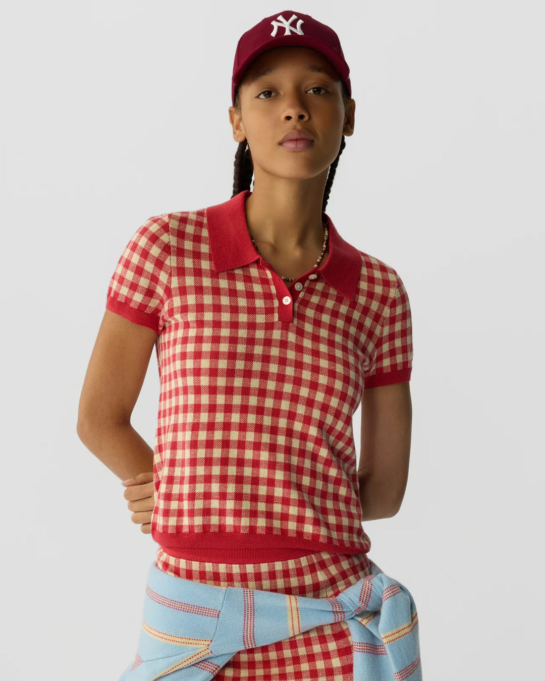 Gingham Shrunken Polo - More Colors Available
