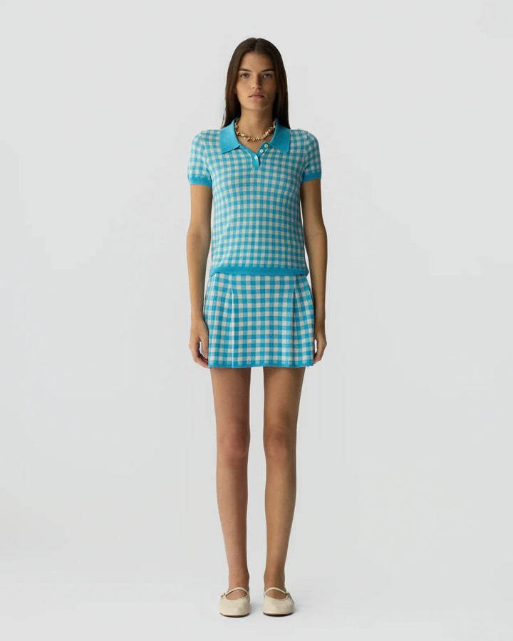 Gingham Shrunken Polo - More Colors Available