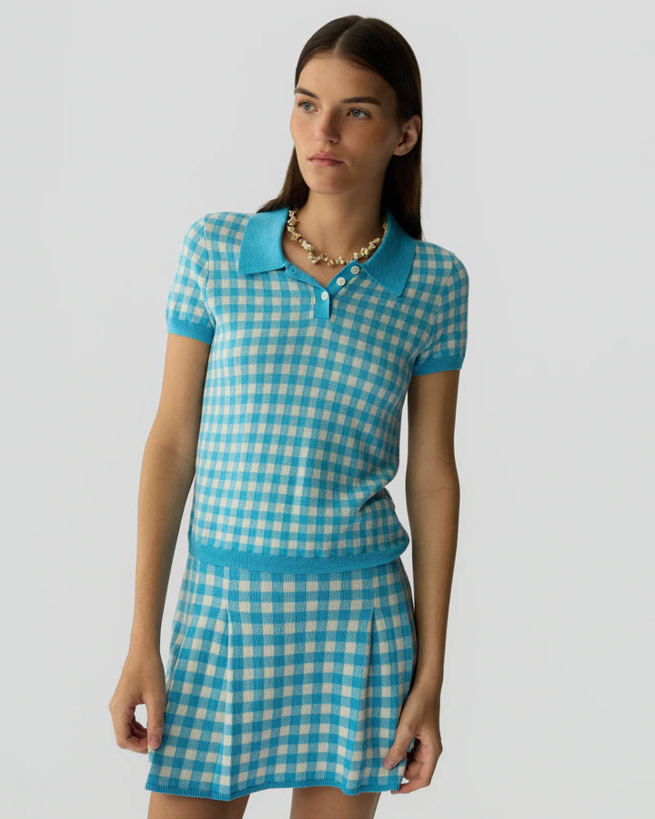 Gingham Shrunken Polo - More Colors Available