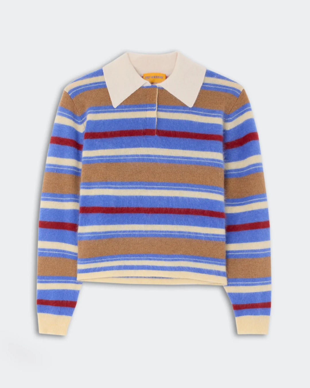 Grizzly Cropped Rugby - Red Stripe