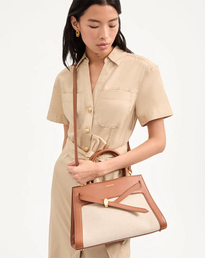 CANVAS DASH BAG - Natural Linen/Hazelwood