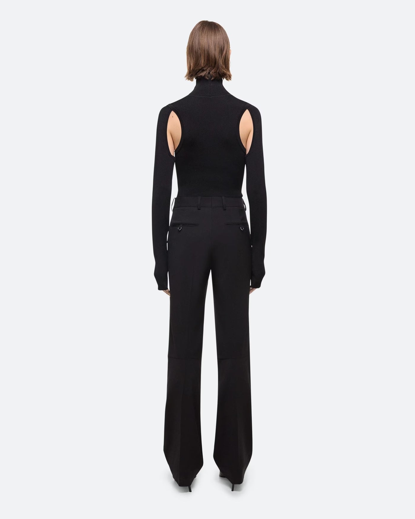 Curved Car Trousers - Black