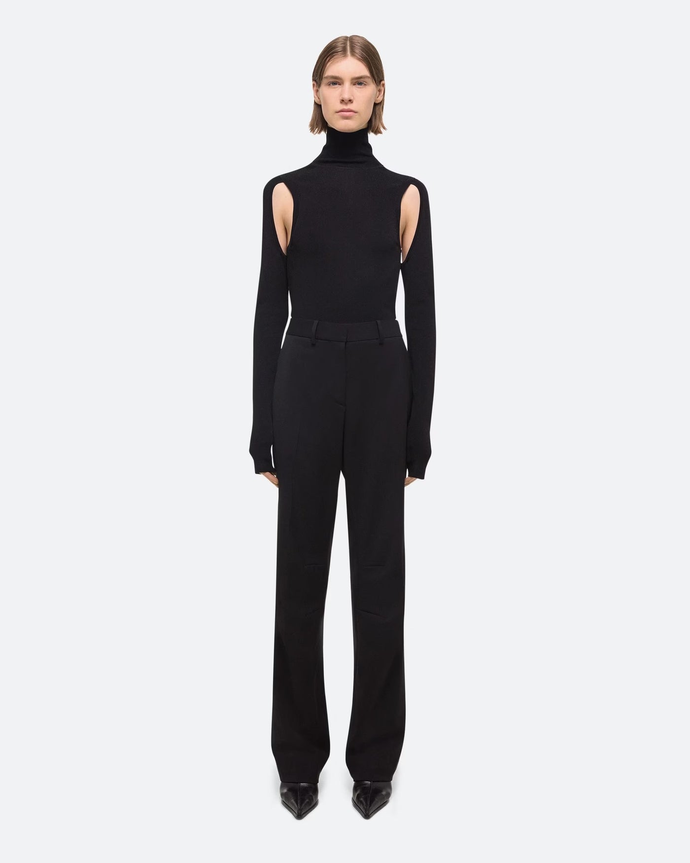 Curved Car Trousers - Black