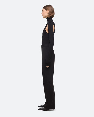 Curved Car Trousers - Black