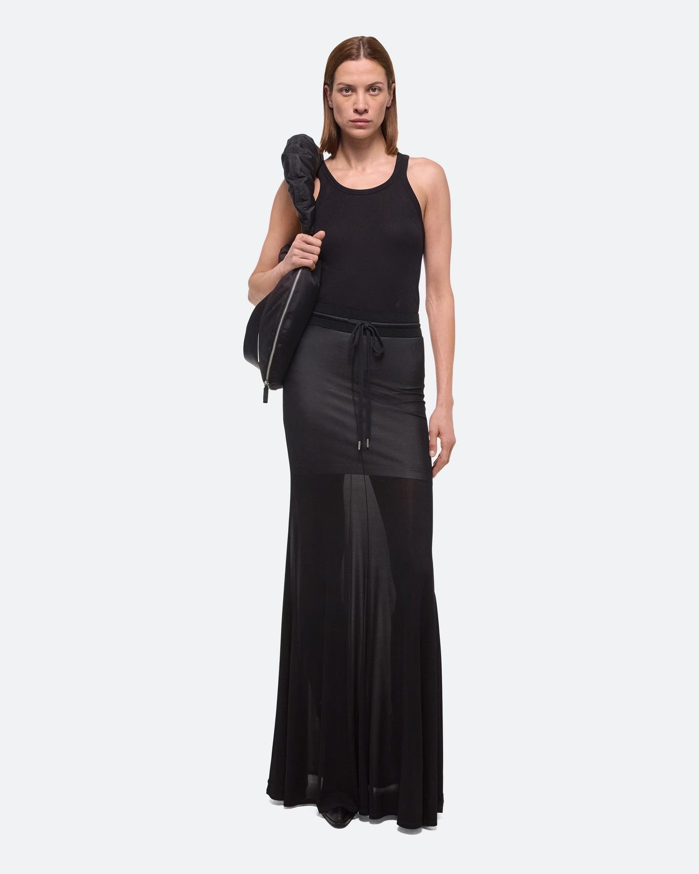 Hosiery Maxi Skirt - Black