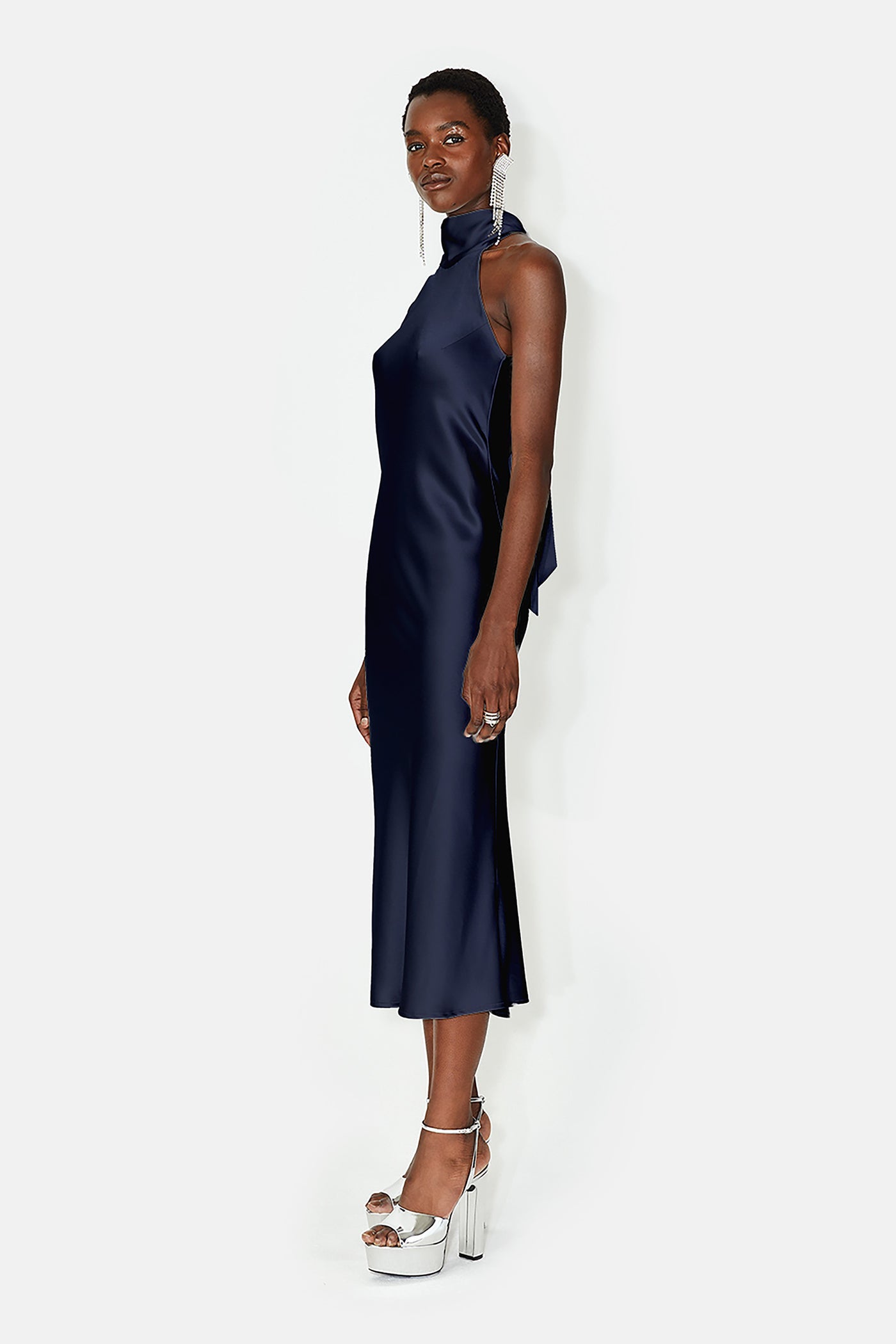 CROPPED SIENNA DRESS - MIDNIGHT