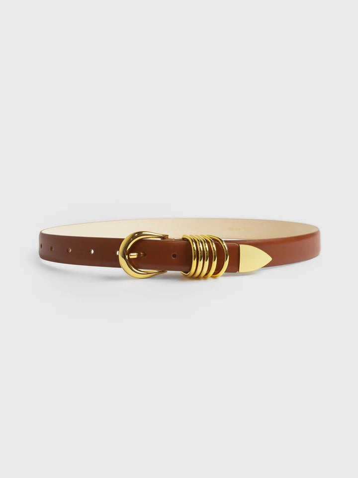 Hollyhock Gold Belt - Camel
